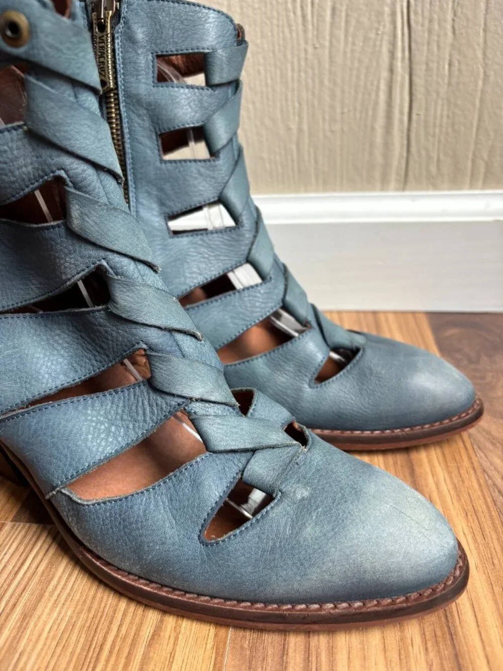 Sundance Leather Boho Cut Out Veracruz Triga Boots